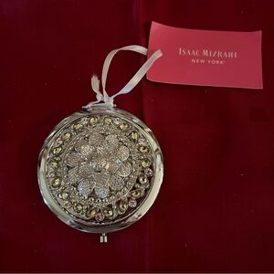 Isaac Mizrahi Jeweled Flower Compact Mirror
